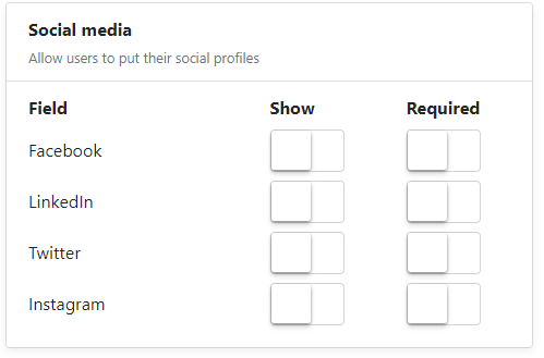 social media submission form